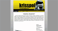 Desktop Screenshot of krisspol-transport.pl