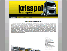 Tablet Screenshot of krisspol-transport.pl